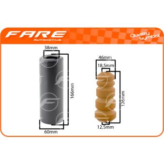 Kit de protection contre la poussière, amortisseur FARE SA OEM 33503411995