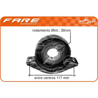 Suspension, arbre de cardan FARE SA [1698]