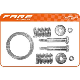 Kit d'assemblage, tuyau d'échappement FARE SA 2461 pour PEUGEOT 206 1.6 16V - 109cv