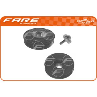 Kit de poulies, vilebrequin FARE SA 4252C pour MAZDA XEDOS 1.9 DCI - 110cv