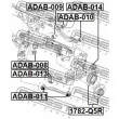 FEBEST ADAB-013 - Douille de palier, bras transversal