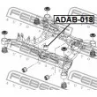 FEBEST ADAB-018 - Suspension, corps de l'essieu