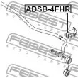 FEBEST ADSB-4FHR - Coussinet de palier, stabilisateur