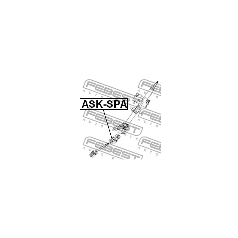 Arbre de direction FEBEST ASK-SPA - Visuel 1
