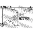 FEBEST ASN-J10 - Joint, arbre longitudinal