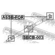 FEBEST ASSB-FOR - Joint, arbre longitudinal