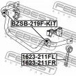 FEBEST BZSB-219F-KIT - Suspension, stabilisateur