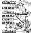 FEBEST CDAB-004 - Silent bloc de suspension (train avant)