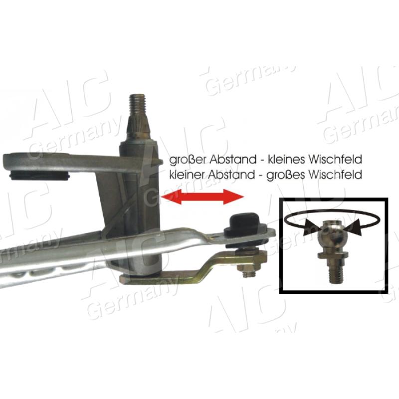 Tringlerie d'essuie-glace AIC 52082 - Visuel 2