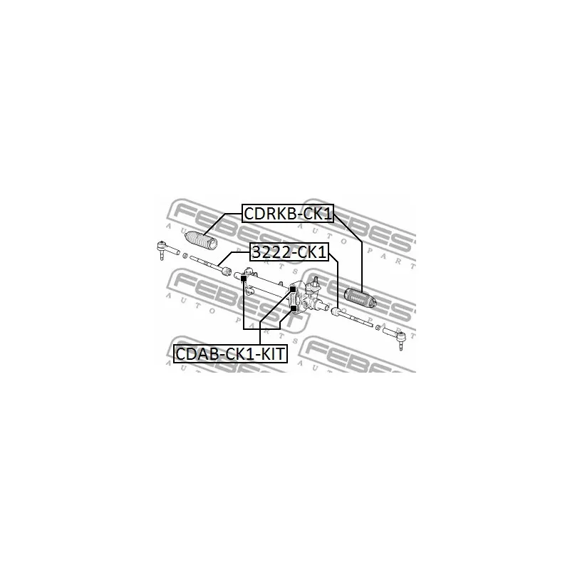 Joint-soufflet, direction FEBEST CDRKB-CK1 - Visuel 2