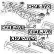 FEBEST CHAB-AVU - Suspension, corps de l'essieu