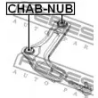 FEBEST CHAB-NUB - Silent bloc de suspension (train avant)