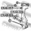 FEBEST CRAB-021 - Silent bloc de suspension (train avant)