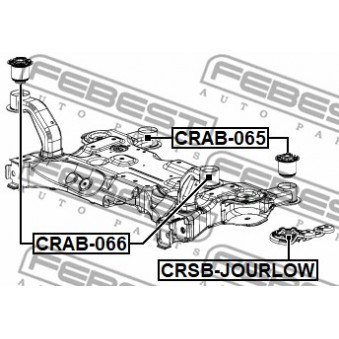 FEBEST CRAB-066 - Suspension, corps de l'essieu