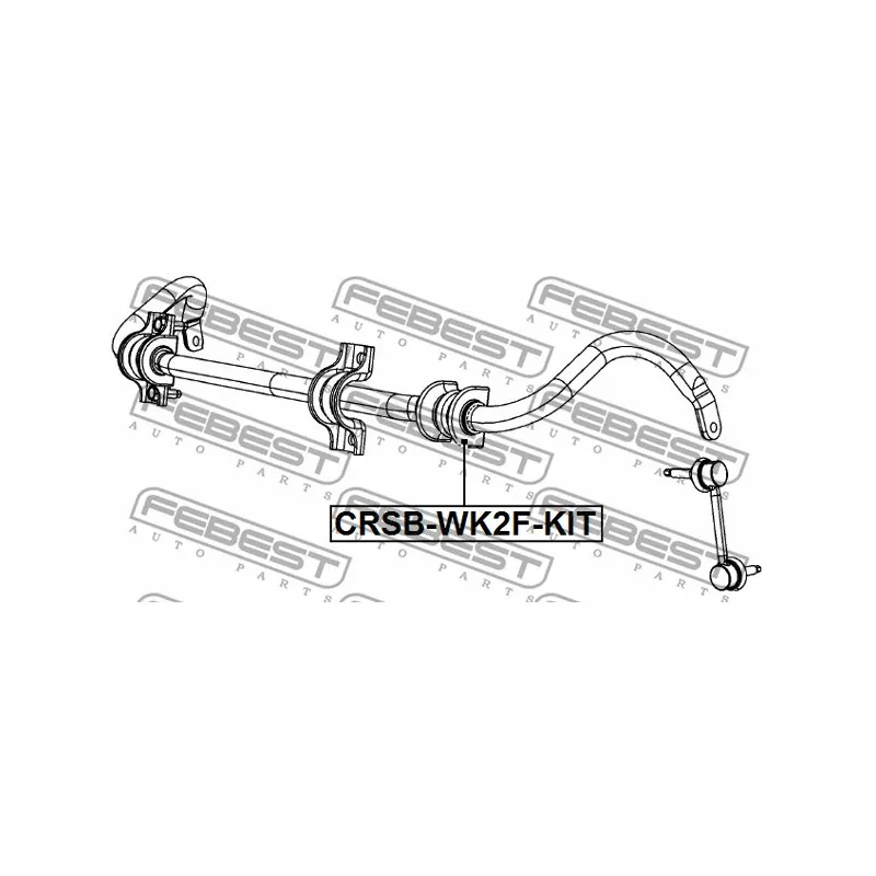 Suspension, stabilisateur FEBEST CRSB-WK2F-KIT - Visuel 2