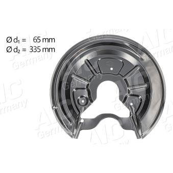 Déflecteur, disque de frein arrière gauche AIC OEM 1K0615611AB