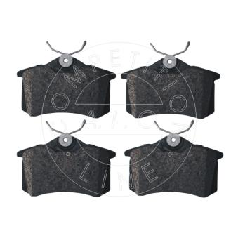 Jeu de 4 plaquettes de frein arrière AIC OEM 1H0698451B