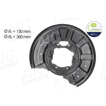 Déflecteur, disque de frein arrière gauche AIC OEM A2124200344
