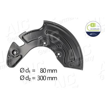 Déflecteur, disque de frein avant droit AIC OEM 3B0615312 Déflecteur, disque de frein avant droit AIC OEM 3B0615312