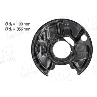 Déflecteur, disque de frein arrière droit AIC OEM A2104201544