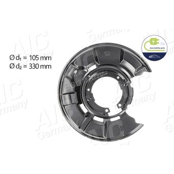 Déflecteur, disque de frein arrière gauche AIC OEM 34216762857 Déflecteur, disque de frein arrière gauche AIC OEM 34216762857