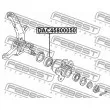 FEBEST DAC45800050 - Roulement de roue avant