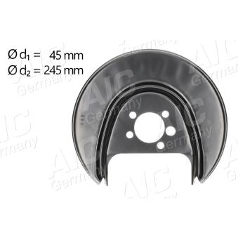 Déflecteur, disque de frein arrière droit AIC OEM 6R0615612D
