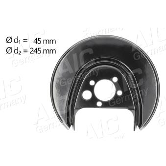 Déflecteur, disque de frein arrière gauche AIC OEM 6X0615611