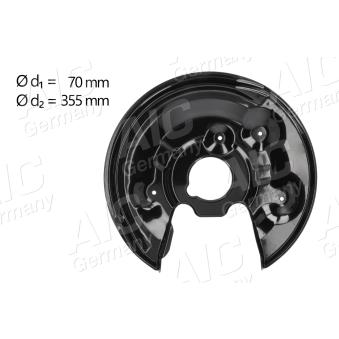 Déflecteur, disque de frein arrière droit AIC OEM 5N0615612