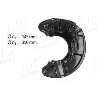 Déflecteur, disque de frein avant gauche AIC OEM A2044211120
