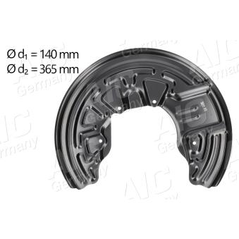 Déflecteur, disque de frein avant gauche AIC OEM 8E0615311C