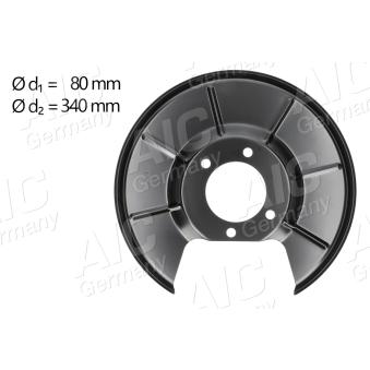 Déflecteur, disque de frein arrière gauche AIC OEM 1450988