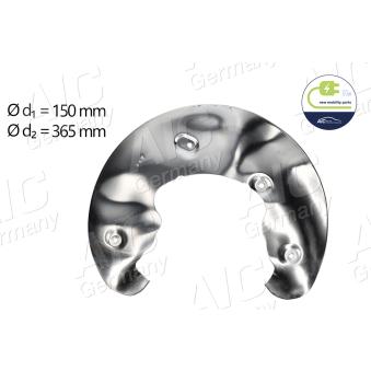 Déflecteur, disque de frein avant gauche AIC OEM 8K0615311