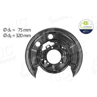 Déflecteur, disque de frein arrière droit AIC 56432