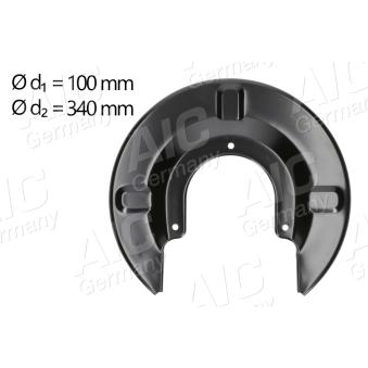 Déflecteur, disque de frein AIC OEM 7D1615611