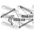 FEBEST FDAB-008 - Silent bloc de suspension (train arrière)