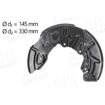 Déflecteur, disque de frein avant gauche AIC OEM 8E0615311A
