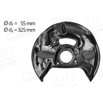 Déflecteur, disque de frein avant gauche AIC OEM 2104211020