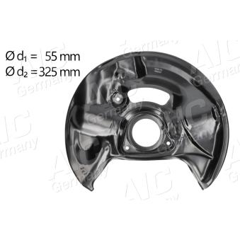 Déflecteur, disque de frein avant droit AIC OEM A2104211120