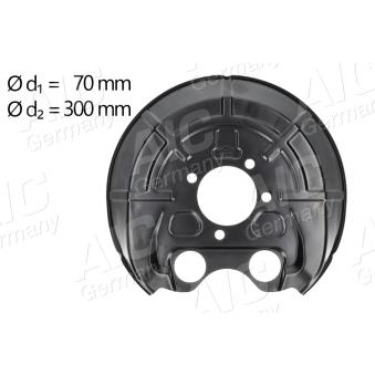 Déflecteur, disque de frein arrière gauche AIC 56695