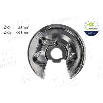 Déflecteur, disque de frein arrière droit AIC OEM 1Q0615612B