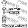 FEBEST FDSI-CA2LOWR - Patin de ressort