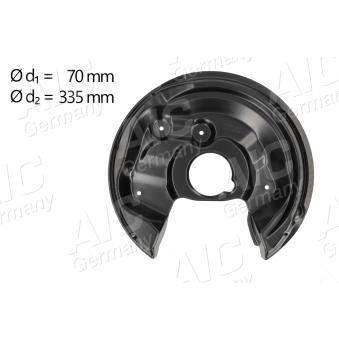Déflecteur, disque de frein arrière droit AIC OEM 1Q0615612E Déflecteur, disque de frein arrière droit AIC OEM 1Q0615612E