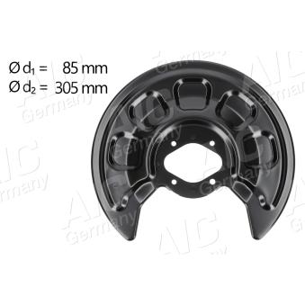 Déflecteur, disque de frein AIC OEM 2K0615609A