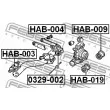 FEBEST HAB-003 - Silent bloc de suspension (train avant)