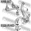 FEBEST HAB-007 - Silent bloc de suspension (train avant)