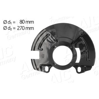 Déflecteur, disque de frein avant droit AIC OEM 517561C050