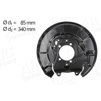 Déflecteur, disque de frein arrière droit AIC OEM 4650342021