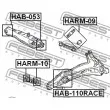 FEBEST HAB-110RACE - Silent bloc de suspension (train arrière)