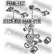 FEBEST HAB-152 - Silent bloc de suspension (train arrière)